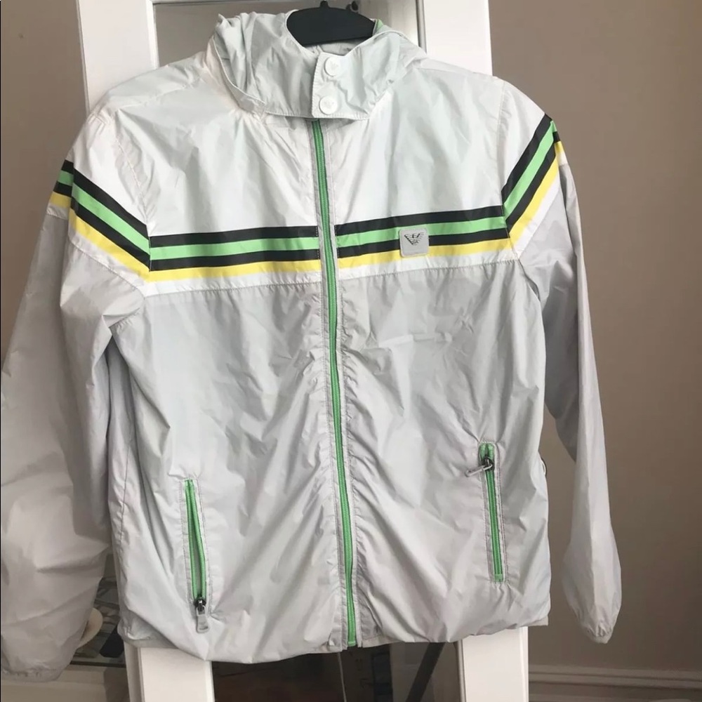 Armani Junior Boys Long Sleeve Hooded Jacket